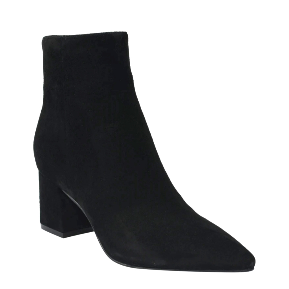 Black Suede Marc Fisher LTD Booties, Size 8